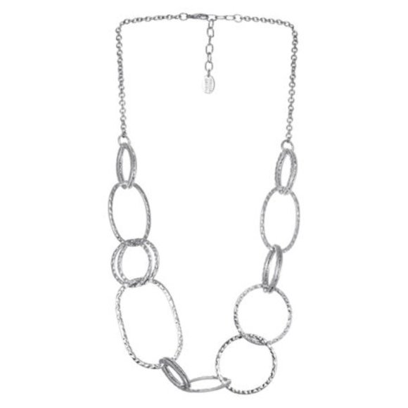 Stella & Ruby Hammered Link Necklace - Picture 1 of 1